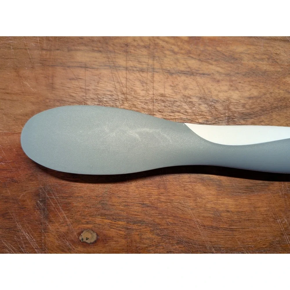 Tovolo Scoop and Spread Silicone Scraper and Nylon Spreader Tool Grey White